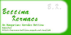 bettina kernacs business card